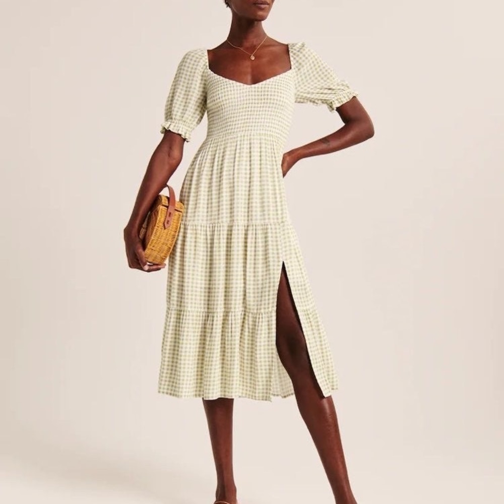 Short Sleeve Smocked Midi Dress (sold out in stores!)